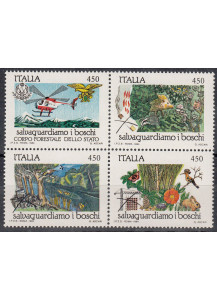 ITALIA 1984   fauna 4 Val. Nuovo 1682-5 Unificato